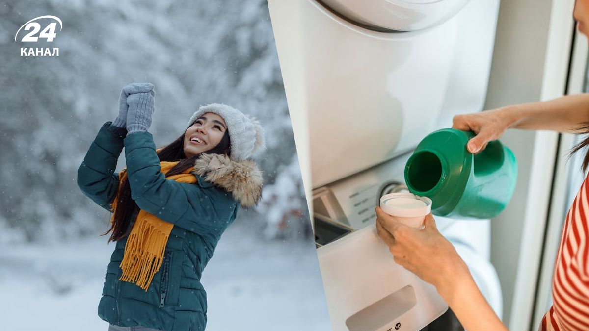 Блискучі рукави пуховика можна почистити