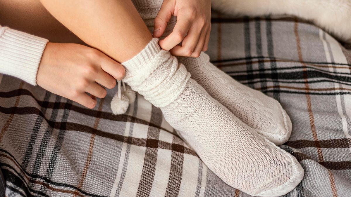 Носки можно удачно отбелить