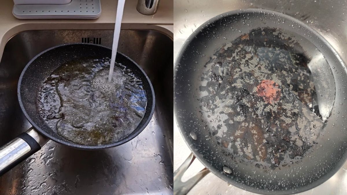 Копійчаний засіб очистить брудну сковорідку Копійчаний засіб очистить брудну сковорідку