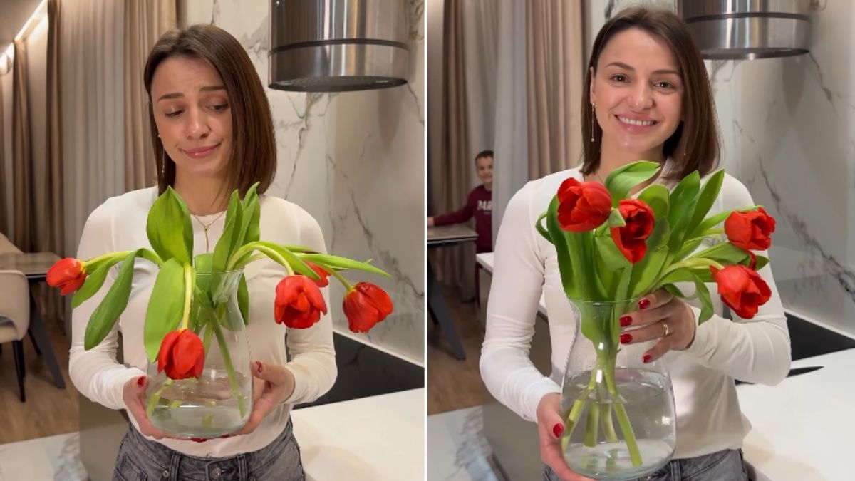 Букет тюльпанов можно восстановить