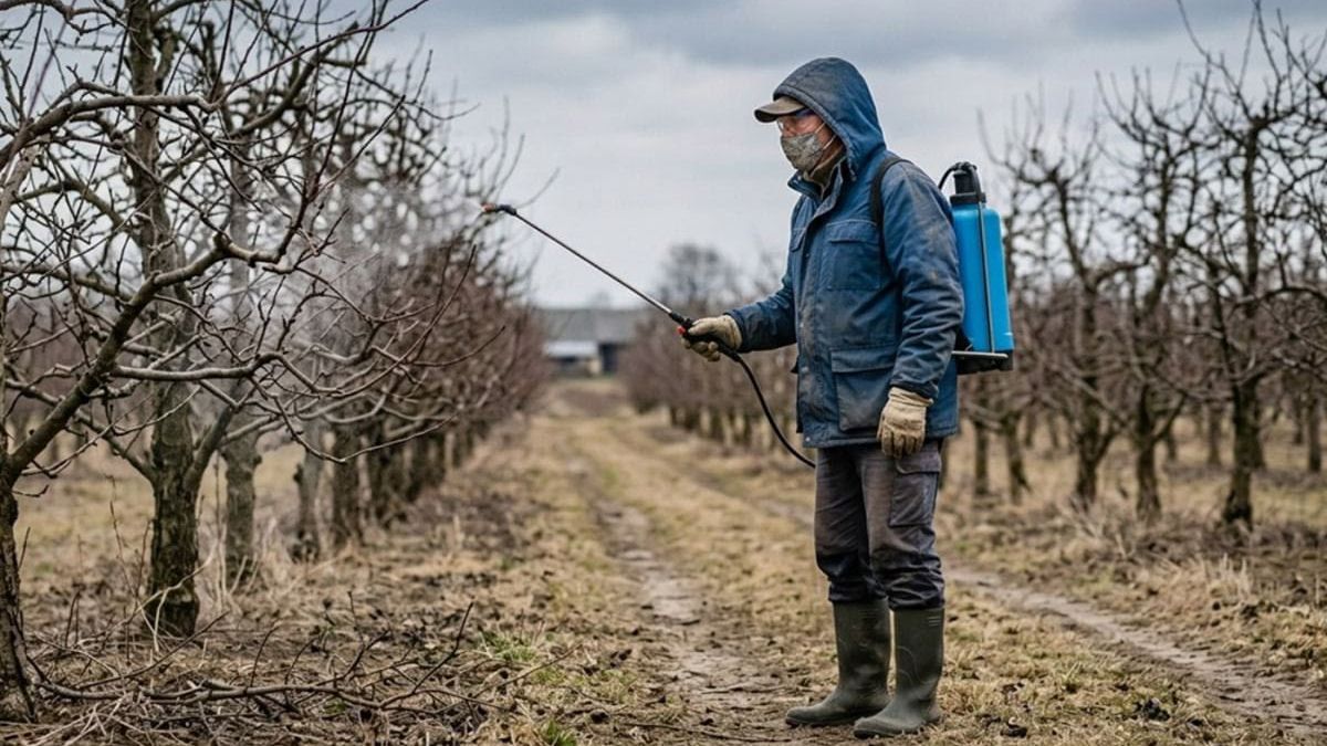 Весной нужно обработать деревья